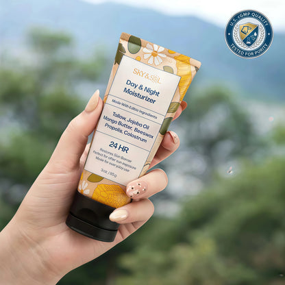 Sky and Sol Everything Cream | 100% Grass Fed Beef Tallow Moisturizer for Face and Body | Day & Night Skincare | Safe Natural Ingredients | After-Sun Care | All Skin Types | 3 oz